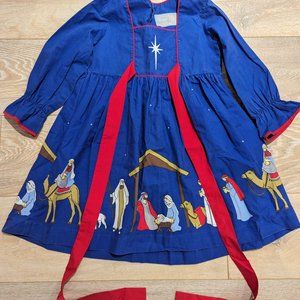 Eleanor Rose Nativity Dress, Size 5-6T